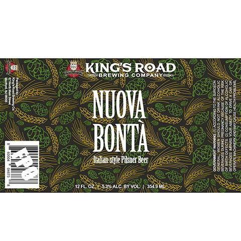 King's Road Nuova Bonta Pilsner