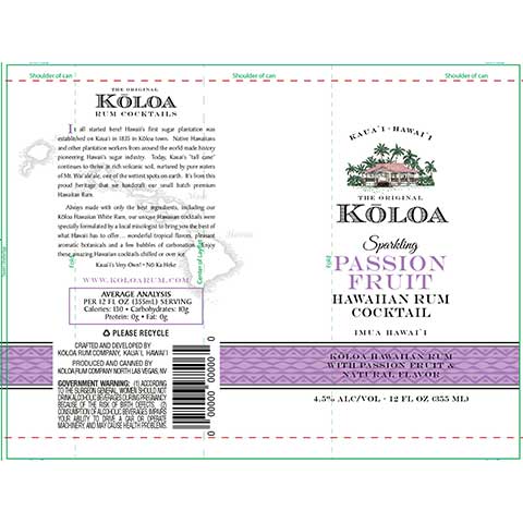 Koloa-Passion-Fruit-Hawaiian-Rum-Cocktail-12OZ-BTL