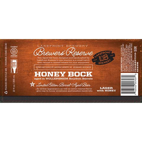 Lakefront Honey Bock Lager