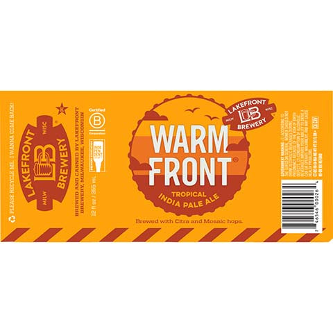 Lakefront Warm Front Tropical IPA