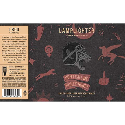 Lamplighter Don't Call Me Honey, Honey Lager