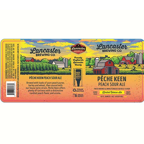 Lancaster Peche Keen Peach Sour Ale