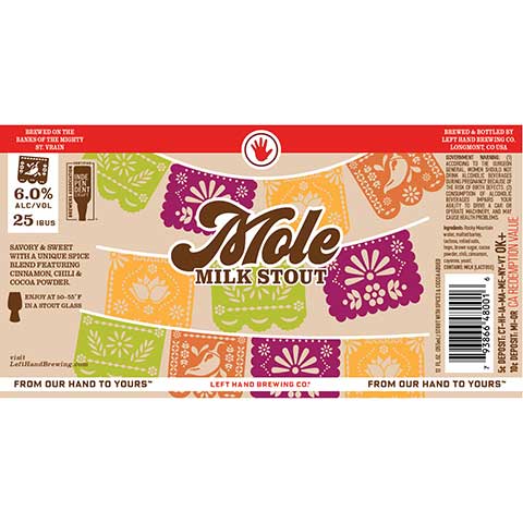 Left Hand Mole Milk Stout