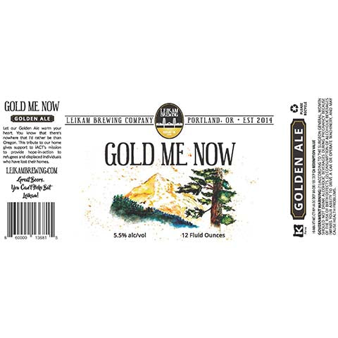 Leikam Gold Me Now Golden Ale