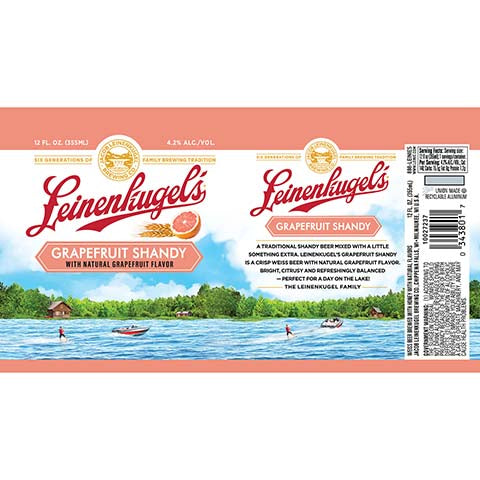 Leinenkugel's Grapefruit Shandy – CraftShack - Buy craft beer online.