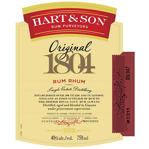 Lemon Hart & Son Original 1804 Rum