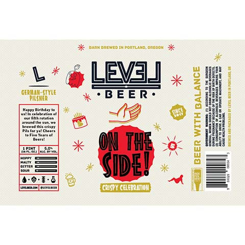 Level Beer On The Side! Crispy Celebration