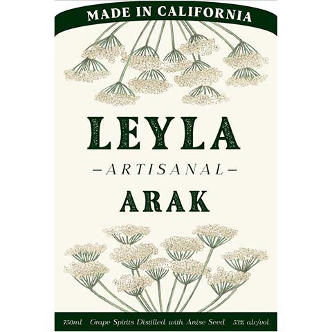 Leyla Artisanal Arak Buy Liquor Online