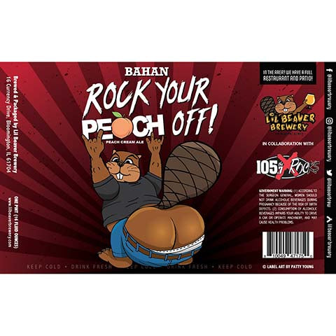 Lil Beaver Bahan Rock Your Peach Off! Cream Ale