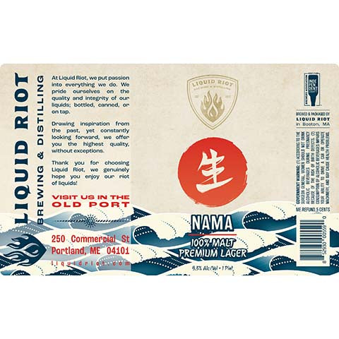 Liquid Riot Nama Lager
