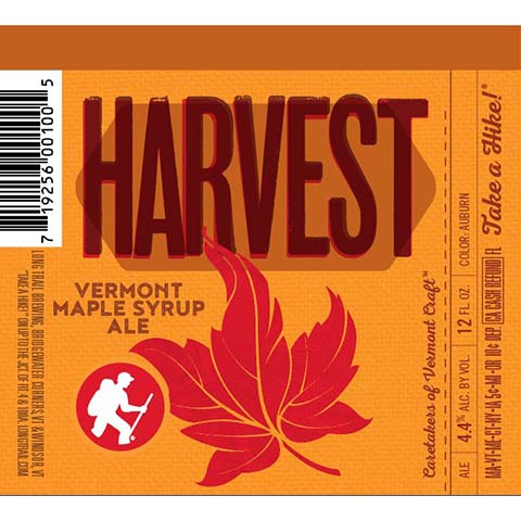 Long Trail Harvest Vermont Maple Syrup Ale