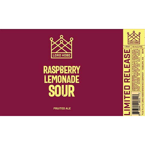 Lord Hobo Raspberry Lemonade Sour Ale