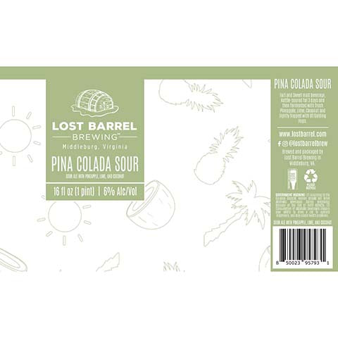 Lost Barrel Pina Colada Sour