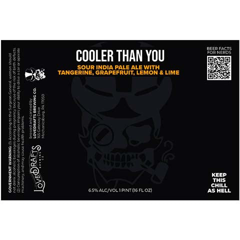 Lovedrafts Cooler Than You Sour IPA