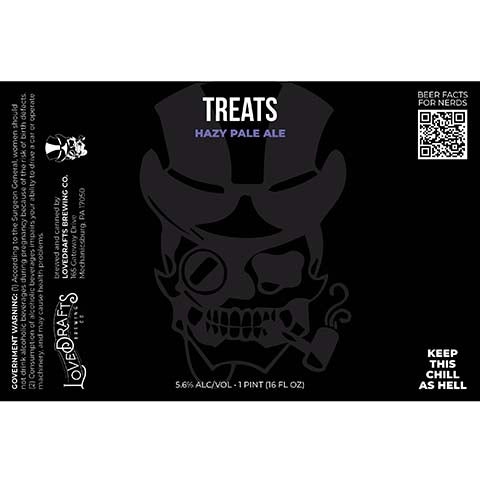Lovedrafts Treats Hazy Pale Ale