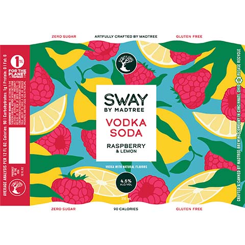 Madtree Sway Raspberry & Lemon Vodka Soda – CraftShack - Buy craft