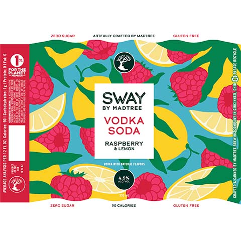 Madtree Sway Raspberry & Lemon Vodka Soda