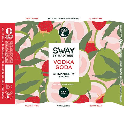 Madtree Sway Stawberry & Guava Vodka Soda