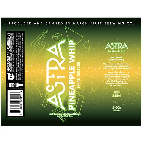 March First Astra Pineapple Whip Hard Seltzer