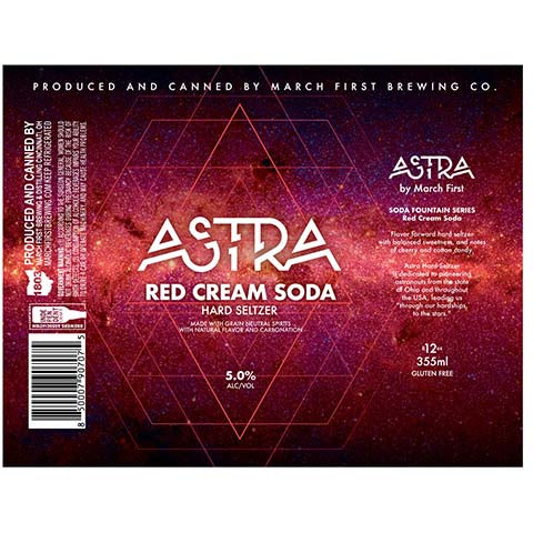 March First Red Cream Soda Hard Seltzer