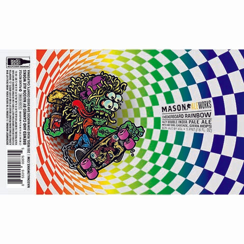 Mason Ale Works Checkerboard Rainbow Hazy DIPA