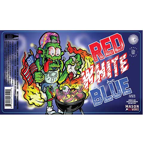 Mason Aleworks Red White and Blue Lager