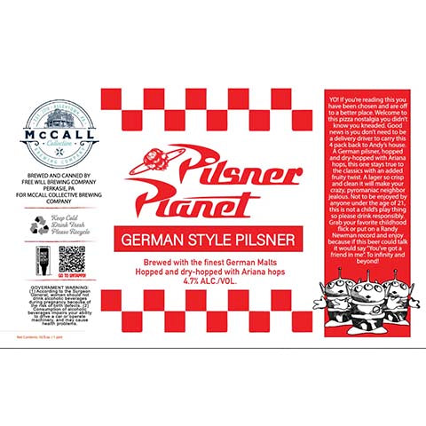 McCall Pilsner Planet