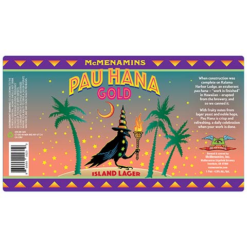 McMenamins Pau Hana Gold Island Lager