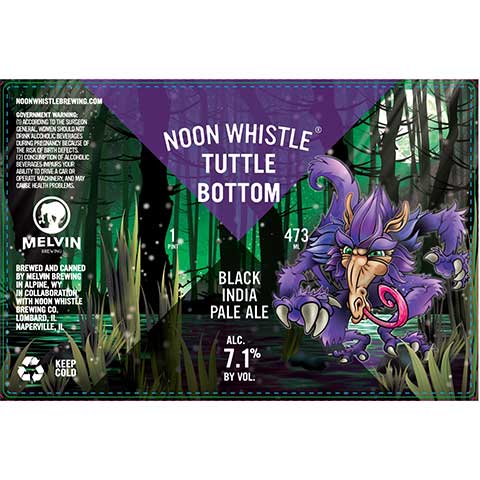 Melvin Noon Whistle Tuttle Buttom Black IPA