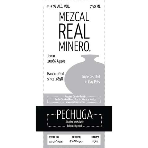 Mezcal Real Minero Pechuga – Buy Liquor Online