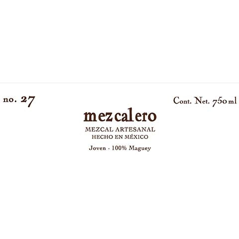 Mezcalero-No-27-Mezcal-750ML-BTL