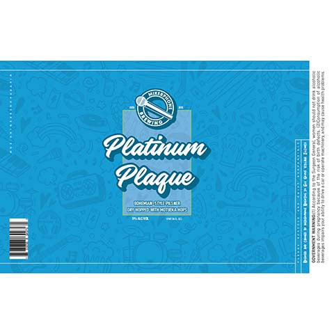 Mikerphone Platinum Plaque Bohemian Pilsner