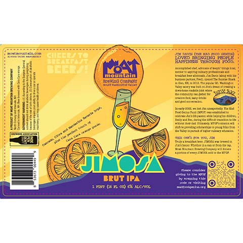 Moat Mountain Jimosa Brut IPA