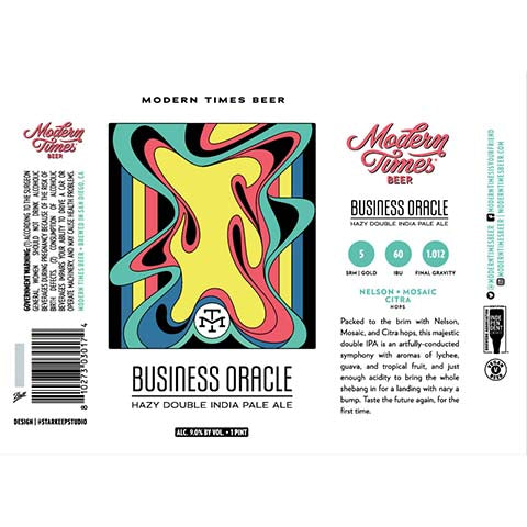Modern Times Business Oracles Hazy DIPA