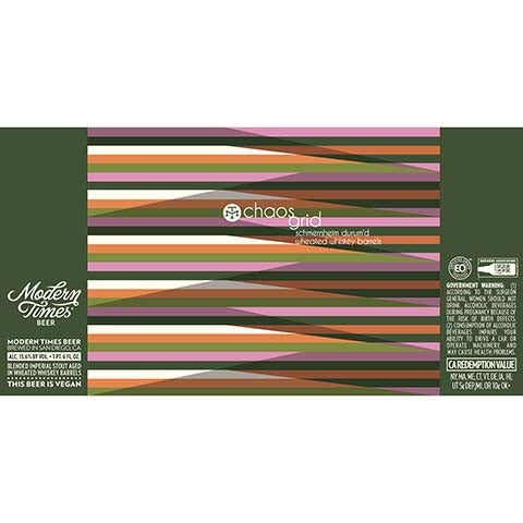 Modern Times Chaos Grid Schmernheim Durum'd Wheated Whiskey Barrels
