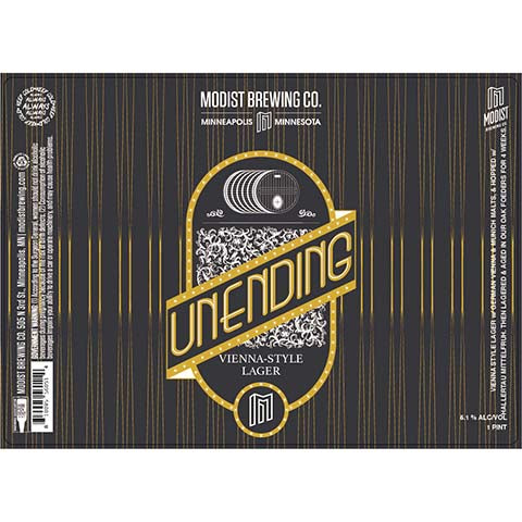 Modist Brewing Unending Lager