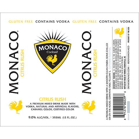 Monaco Citrus Rush – CraftShack - Buy craft beer online.