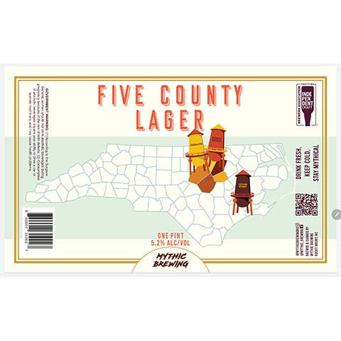 Mythic Five County Lager