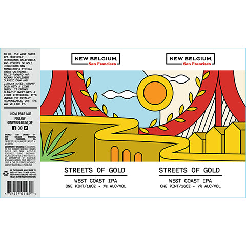 New Belgium Streets Of Gold IPA