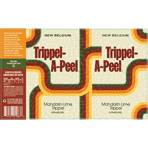New Belgium Trippel-A-Peel Mandarin Lime Trippel
