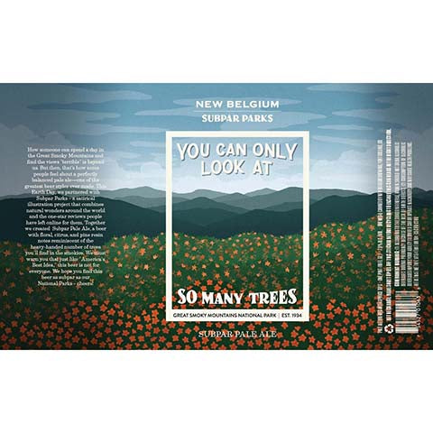 New Belgium You Can Only Look At So Many Trees Subpar Pale Ale