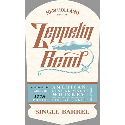 New Holland Zeppelin Bend Single Barrel Single Malt Whiskey
