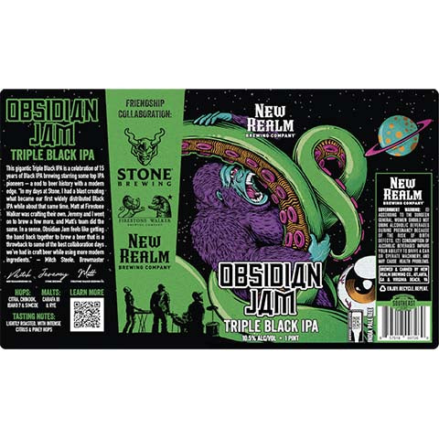 New Realm Obsidian Jam IPA