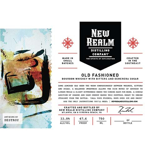 New Realm Old Fashioned Bourbon Whiskey
