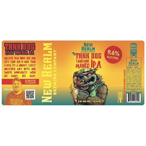 New Realm Tank Dog Tangerine Mango IPA