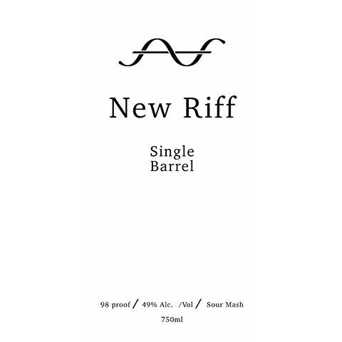 New Riff Single Barrel Sour Mash Whiskey