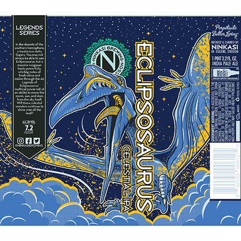 Ninkasi Eclipsosaurus Celestial IPA – CraftShack - Buy craft beer