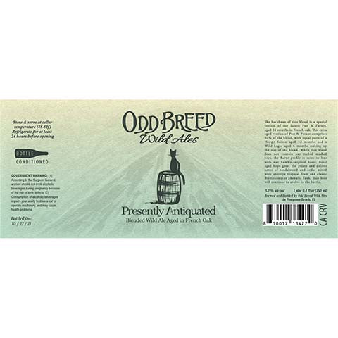 Odd Breed Presently Antiquated Blended Wild Ale