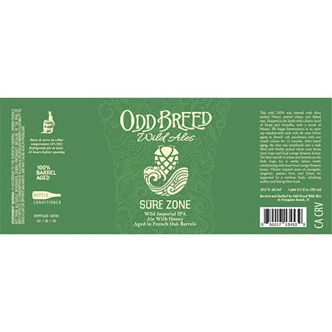 Odd Breed Surf Zone Wild Imperial IPA