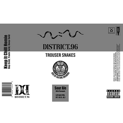 Odd By Nature District.96 Trouser Snakes Sour Ale